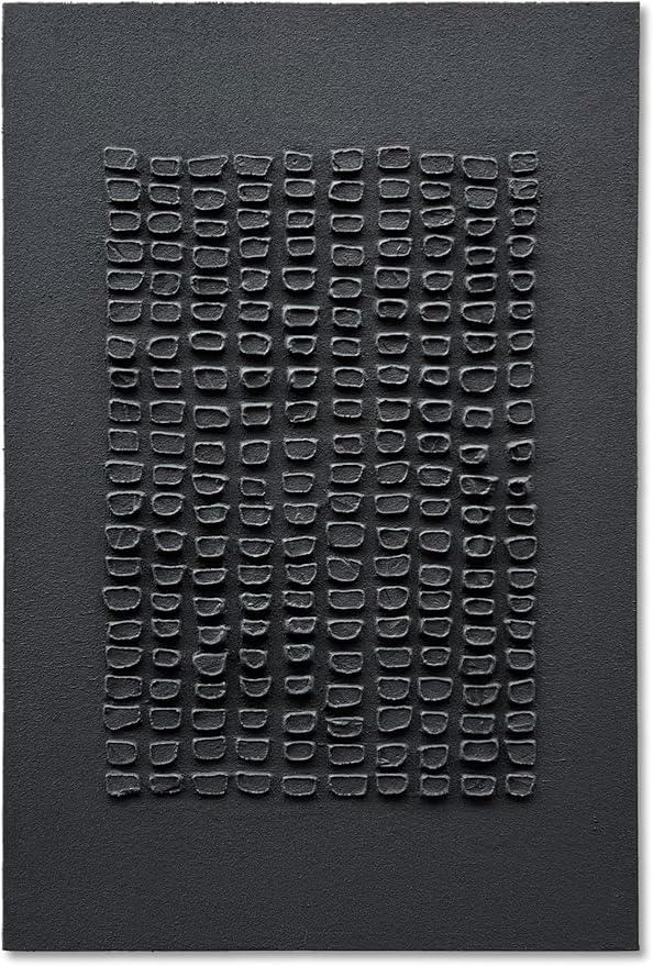 NANKAI Art Hand-Painted Black Three-Dimensional Texture Art Wall Decoration, 36x24 inch Contemporary Abstract Art Oil Painting, Home Living Room Corridor Wall Art