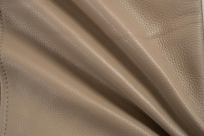 Full Grain Leather Throw Pillow Cover (20" x 20") (Smokey Taupe) | Cowhide Sofa Cushion Case Thick Genuine Leather Throw Pillow for Living Room Bedroom and Home Office, Pack of 1, Cover Only