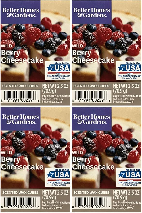 Better Homes and Gardens Wild Berry Cheesecake Wax Cubes - 4-Pack