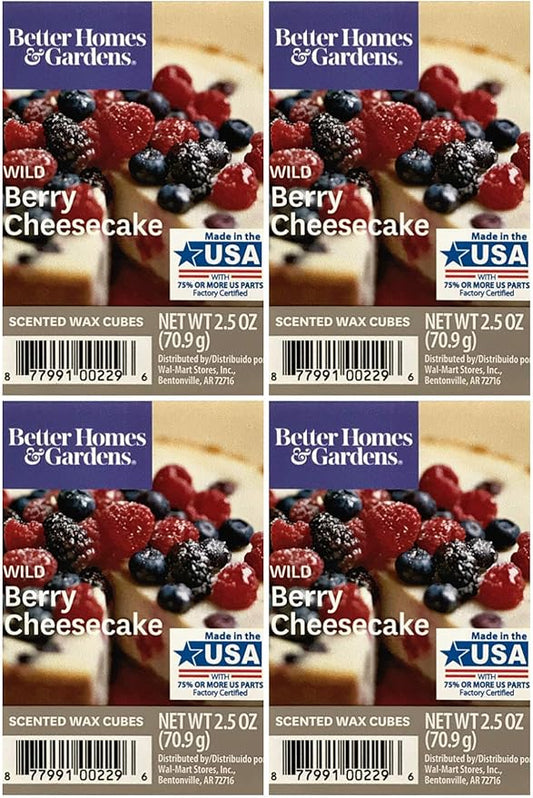 Better Homes and Gardens Wild Berry Cheesecake Wax Cubes - 4-Pack