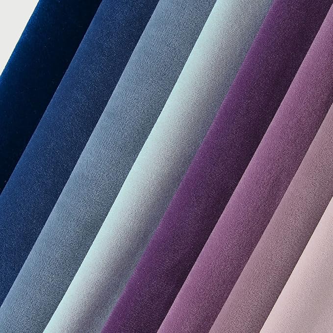 Btyrle 8-Colors Velvet Throw Pillow Covers 20x20 Inch Set of 4 Decorative Blue Purple Pillowcases Modern Double-Colored Cushion Covers for Sofa Couch