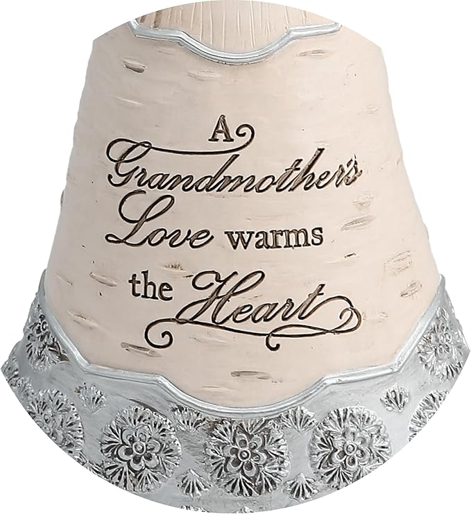 Pavilion - Elements Grandmother Angel Figurine - 8-Inch, Holding Heart, Inscription a Grandmother's Love Warms The Heart