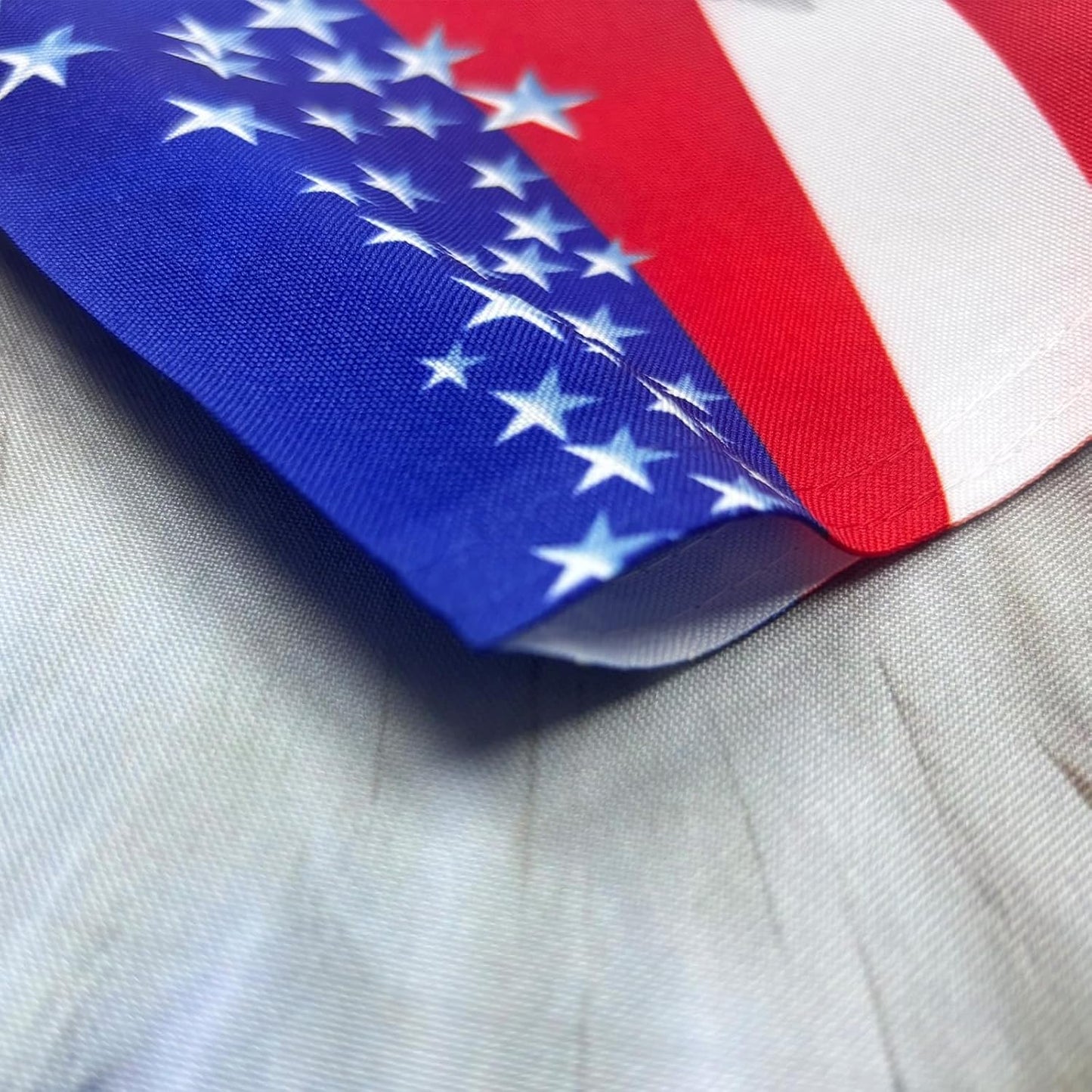 TOPFLAGS Garden Flag Stand with American Garden Flags Patriotic Stars and Eagle Yard Flag 12x18 Inch Holder Pole Stake Double Side for Outside with Clips and Stopper