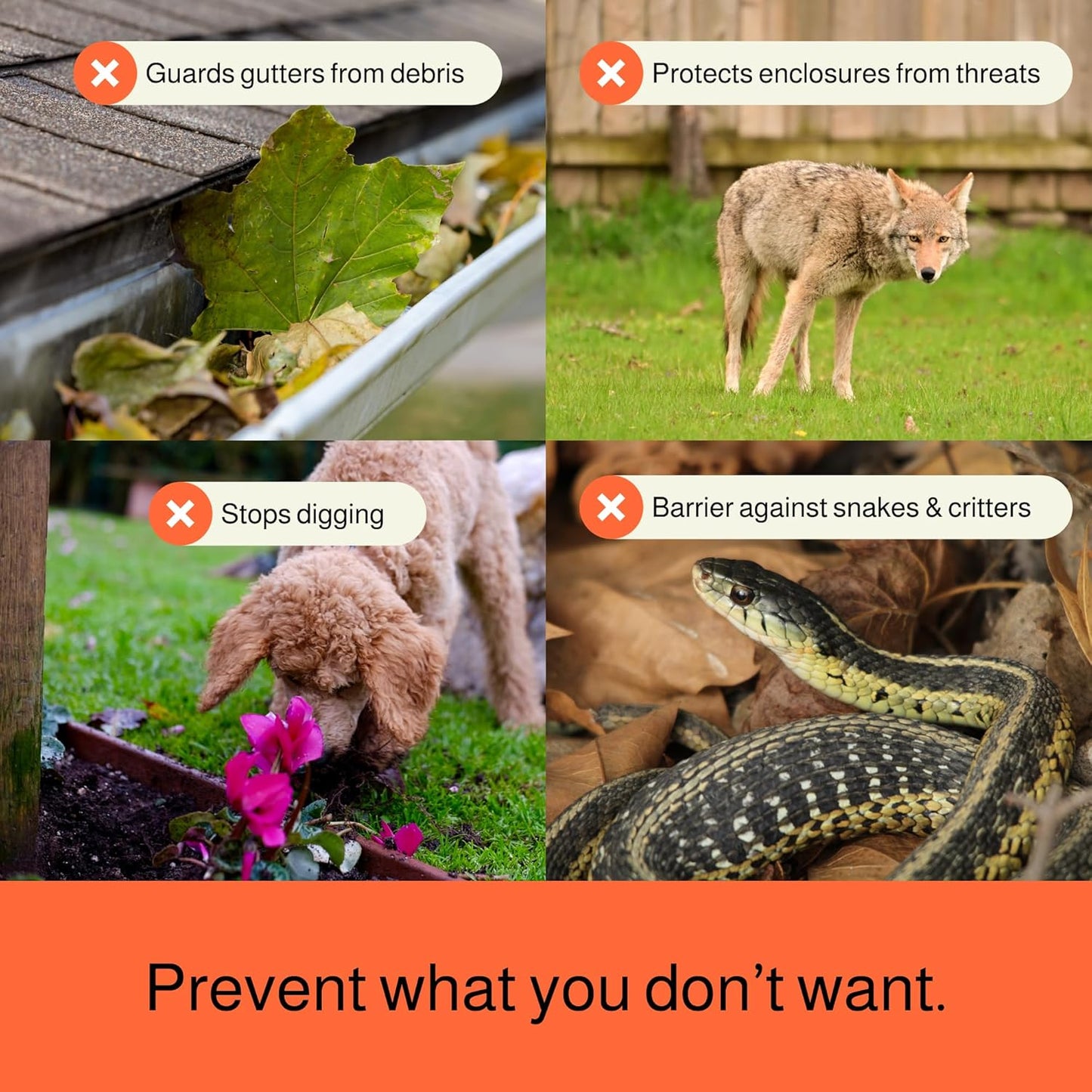 MaPorch Plastic Wire Mesh Fence - Black, 15.71" x 10 ft - Plastic Chicken Wire Fencing for Dogs, Rabbits & Poultry - Chicken Netting - Snake Barrier - Balcony Netting for Pets - Balcony Cat Barrier