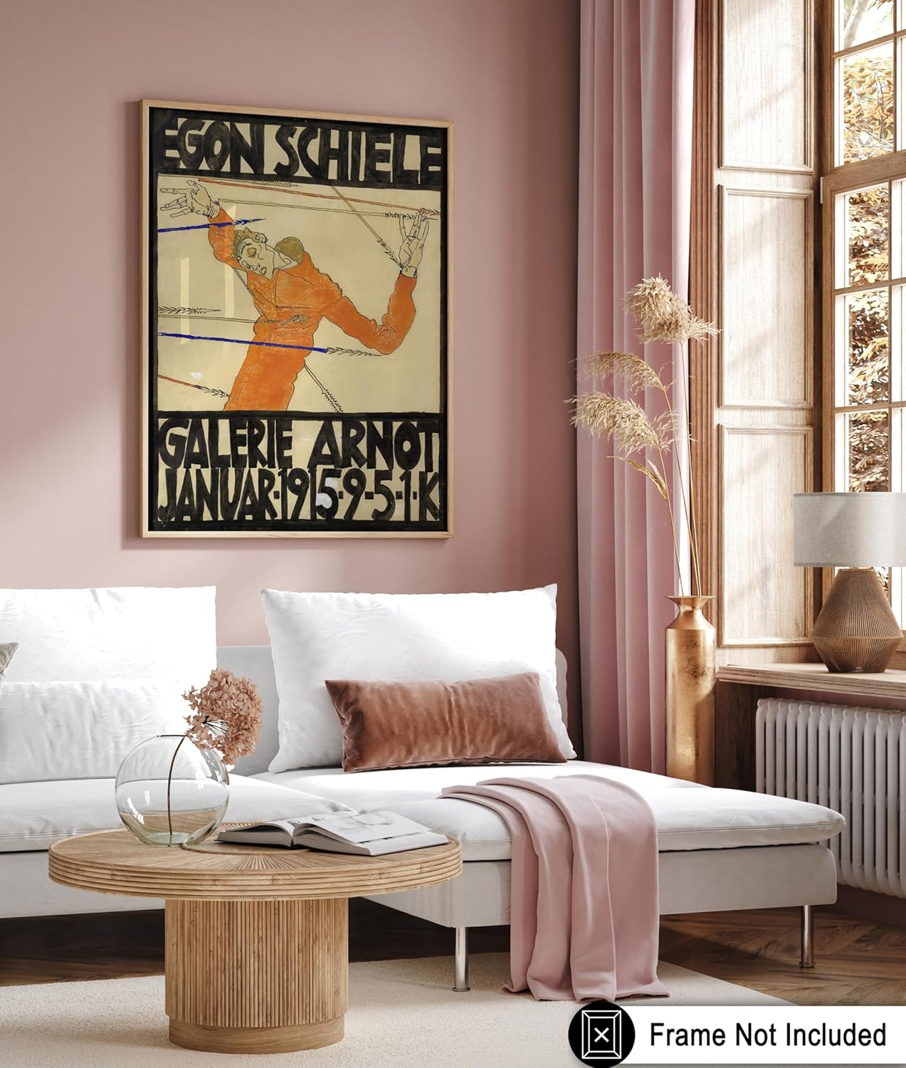 Poster Master Vintage Painting Poster - Retro Expressionism Print - Self Portrait as the Martyred St Sebastian - Gift for Artist, Friend - Wall Decor for Home, Office, 24x32 Unframed Wall Art