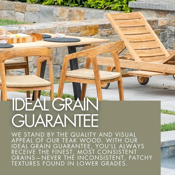 NORDIC STYLE TEAK Kuta Natural Teak Wood Indoor Branch Stool and Accent Seat with Raffia Seat - 18.5" - 30" (30" Height)