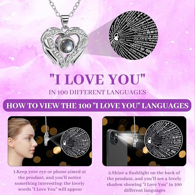 FIACO Gifts for Mom Preserved Real Roses with I Love You Necklace Fresh Forever Flowers Mothers Day Flower Gifts for Women Grandma Anniversary Birthday Gift for Girlfriend Wife Daughter