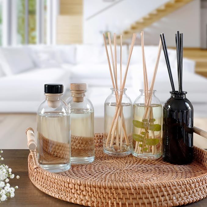 Urban Naturals Sandalwood & Vanilla Reed Diffuser Oil Gift Set | Tahitian Vanilla intermeshes & Desert Sandalwood Mingle to Create a Southern Bourbon Scent! | Great Idea