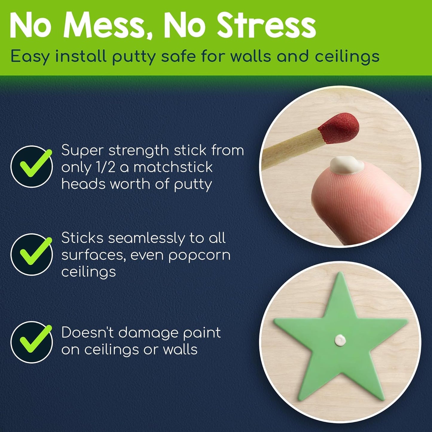 BUNMO Glow in The Dark Stars for Ceiling & Walls – 280 Piece Bright Wall Stickers, Long Lasting Non-Toxic Decals with Moons & Planets for Kids Bedroom, Nursery & Room Decor