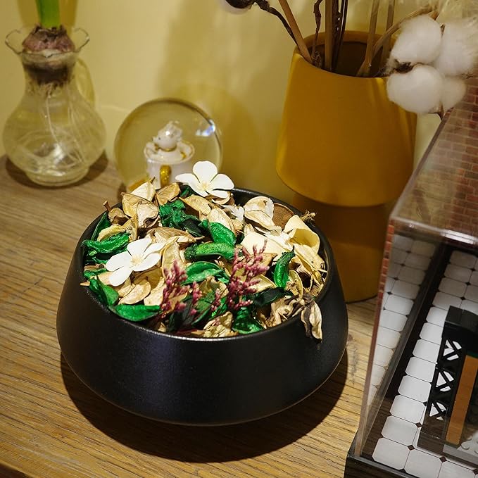 Qingbei Rina Spring Potpourri Bags,Vanilla Scented Potpourri Bowl Filler,White Decorative Dried Flower, Home Fragrance, Bathroom Vase Filler,8.4 oz|2 Bags