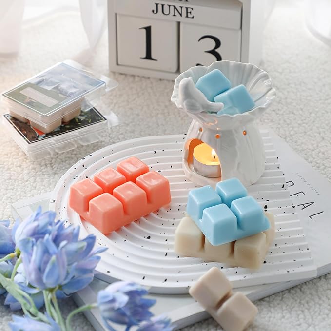 Spring Scented Wax Melts - Spring & Summer Wax Melts,Mix Scented Long Lasting Scented Wax Melts,Natural Soy Wax Cubes for Wax Warmer,Candle Melts Gift, 2.5 oz (6 Pack)