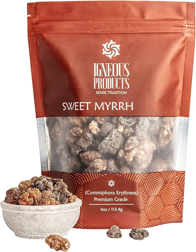 Myrrh Resin by Igneous Products (113.4 Grams / 4 oz) - 2025 Harvest | 100% Natural Myrrh Incense from Somalia