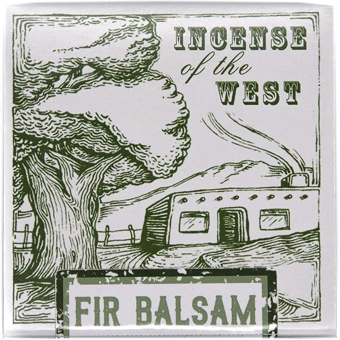 Incienso de Santa Fe - Fir Balsam Natural Wood Incense Bricks Without Holder, 40 Count - Made in the USA