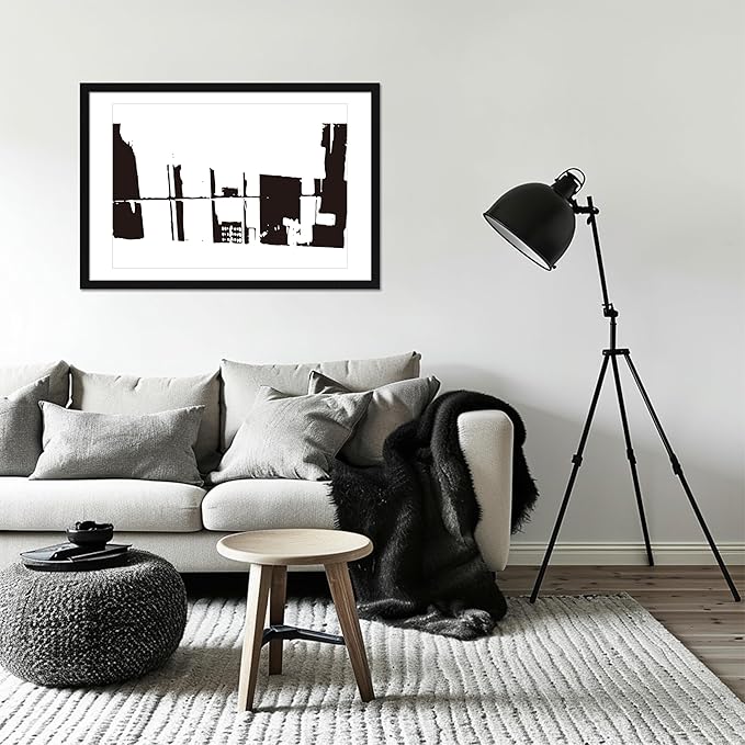 CORE ART 16x24 Frame, Black Picture Frames 14x20 with Mat or 16 x 24 without Mat, Wall Mount Gallery Poster Photo Frame Set of 4