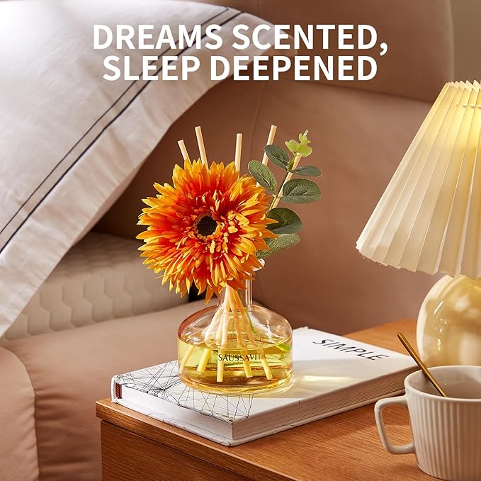 Reed Diffusers Set Grapefruit Scent, 7.10 oz Diffusers for Home with 7 Diffuser Sticks, Reed Diffuser for 120 Days, Perfect for Bathroom, Shelf Decor, Air Fresheners