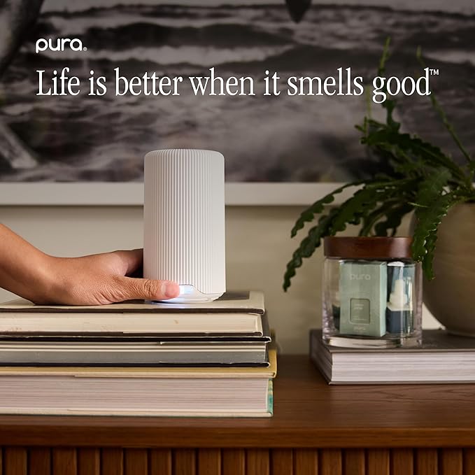 Pura x Studio McGee Home Scent Refill - Smart Air Diffuser - Long-Lasting Luxury Fragrance per Refill - Home Essential - Clean & Safe Diffuser Fragrance - 2 Pack, Santal Vanilla