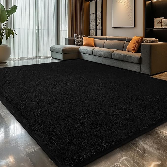 Sour Lemon 9x12 Area Rugs for Living Room, Soft Large Area Rug Fluffy Rugs for Bedroom，Machine Washable Area Rug Non Slip Carpet Rug for Living Room Playroom Kids Room Home Decor
