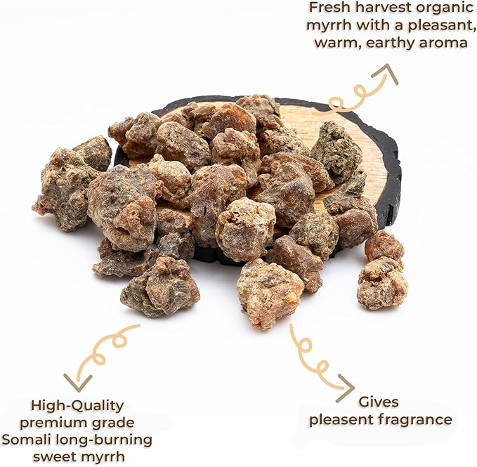 Myrrh Resin by Igneous Products (113.4 Grams / 4 oz) - 2025 Harvest | 100% Natural Myrrh Incense from Somalia