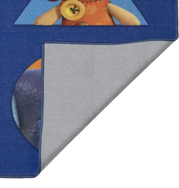 Gertmenian Disney Pixar Toy Story Indoor Area Rug - 4x6 Large, Non-Slip, Ideal for Children in Bedroom, Game Room, Classroom, Nursery or Play Area - Navy Blue, 31204
