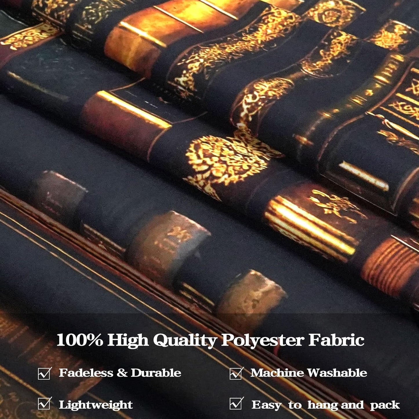 Accnicc Vintage Bookshelf Tapestry Medieval Art Book Tapestries Wall Hanging Gothic Dark Academia Retro Library Backdrop Tapestry for Bedroom Living Room Dorm Study Classroom 60 × 44 inch