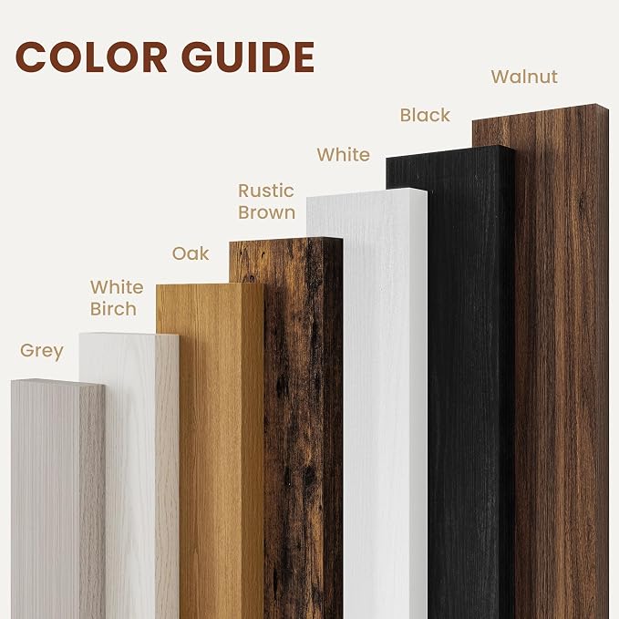 Vivelove 12 Deep Floating Shelves for Wall, 40 Inch Shelves for Room Wall Mounted, 2" Thick Floating Shelf for Living Room Bedroom Bathroom Kitchen Laundry Room, Set of 2 White Birch
