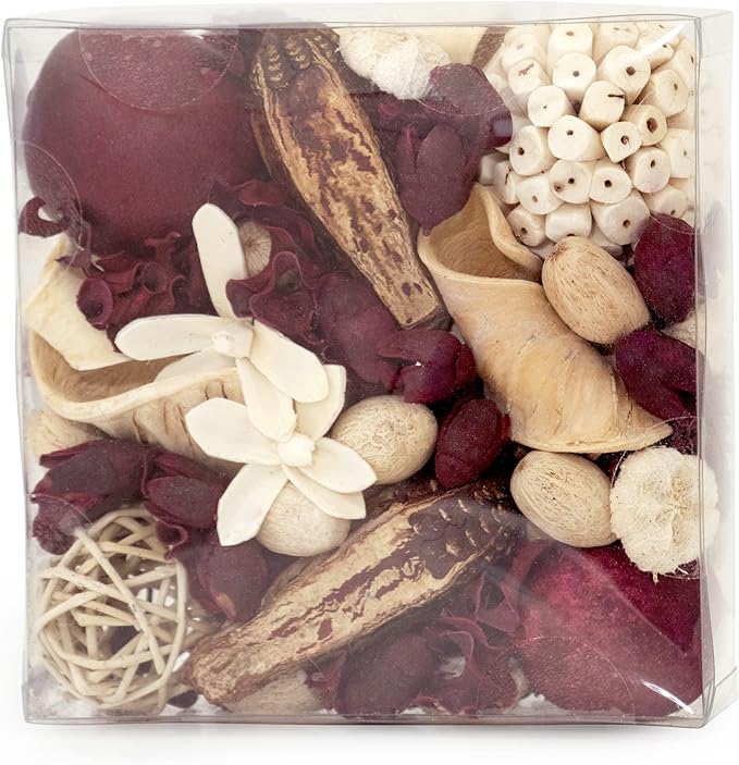 ANDALUCA Maison Box Fragrance Potpourri Decorative Vase & Bowl Filler Home Décor (Pomegranate Ginger)