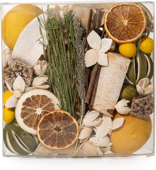 ANDALUCA Maison Box Fragrance Potpourri Decorative Vase & Bowl Filler Home Décor (Citrus Verbena)