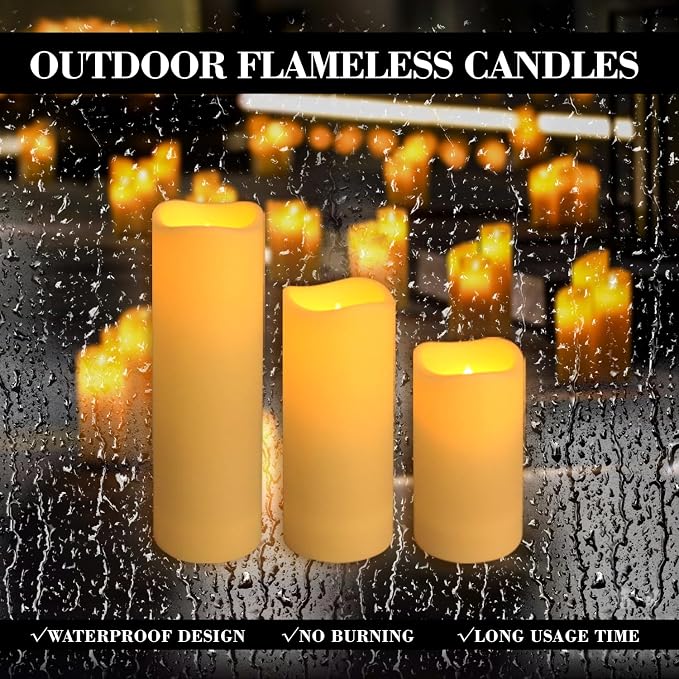 24-Pack LED Flameless Candles with Remote Control - Perfect for Home, Parties, and Special Occasions - Create a Magical Ambiance Effortlessly(Three Sizes).