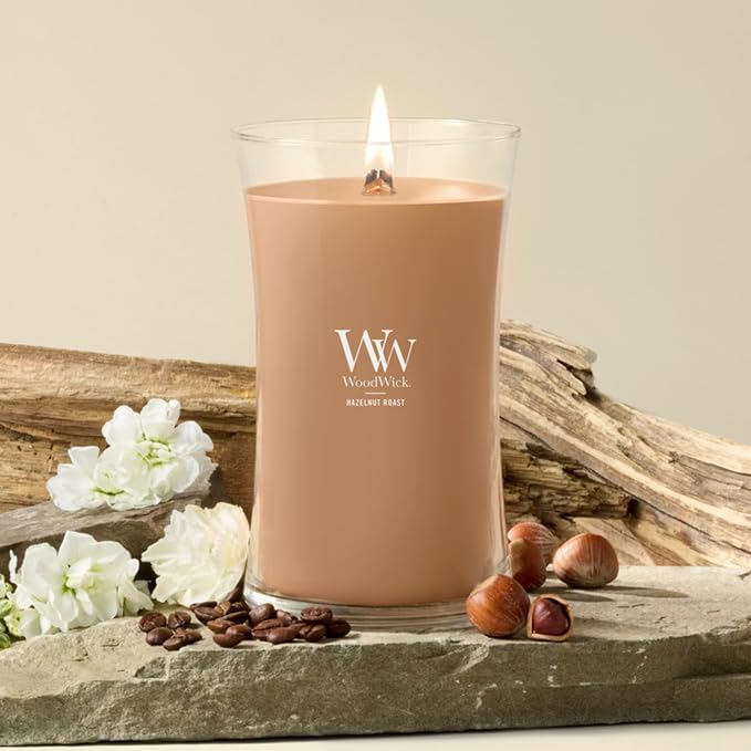 WoodWick Hazelnut Roast Large Hourglass Candle