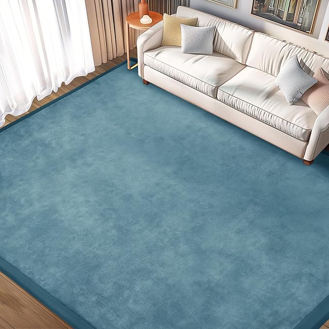 Baby Play Mat for Floor Nursery Rug Muscle Mat Area Rug Playroom Rug 79"x158" Playpen Mat Elastic Foam 1.3" Thick Crawling Mat for Babies,Toddlers, Infants, Kids,Indigo