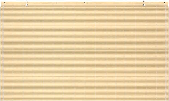Red Lantern Matchstick Cordless Window Shade - Natural, 48" Wide