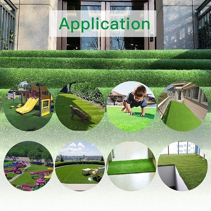 Petgrow Pet Pad Artificial Grass Turf 5.5'x6.5' - Realistic Thick Synthetic Fake Grass Mat for Outdoor Garden Landscape Dog Faux Grass
