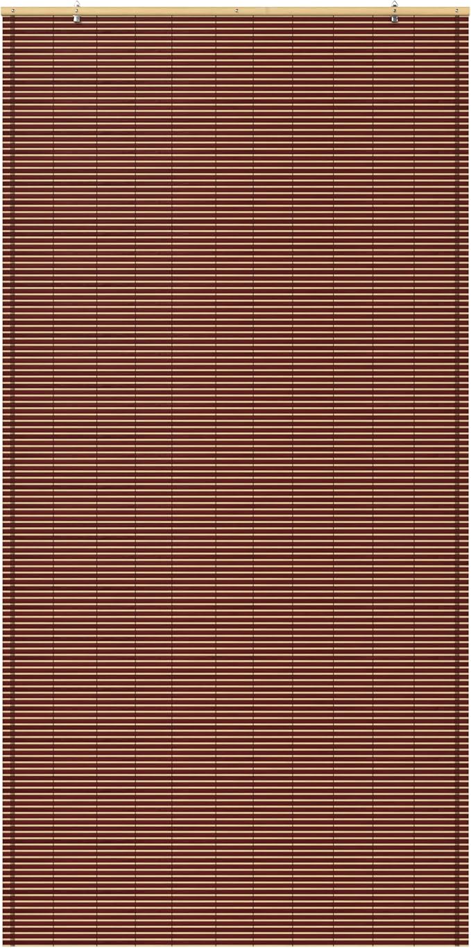 Red Lantern Bamboo Cordless Window Shade - Mahogany, 36" Wide