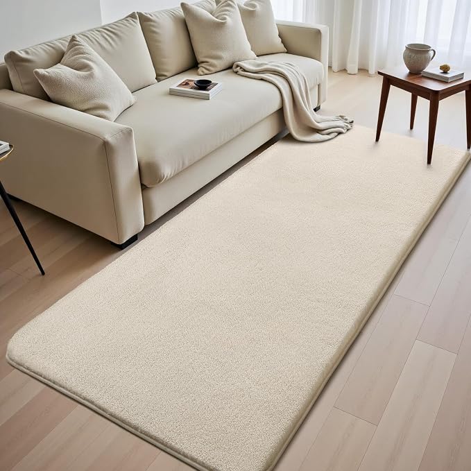 Sour Lemon 2x6 Soft Runner Rugs for Hallways, Bedside Rugs for Bedroom Living Room Area Throw Rug Runner Carpets Non Slip Memory Foam Area Rug for Kids Rooms, Dorm, Home Decor Aesthetic