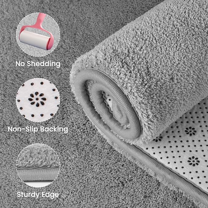 Sour Lemon 2x6 Soft Runner Rugs for Hallways, Bedside Rugs for Bedroom Living Room Area Throw Rug Runner Carpets Non Slip Memory Foam Area Rug for Kids Rooms, Dorm, Home Decor Aesthetic