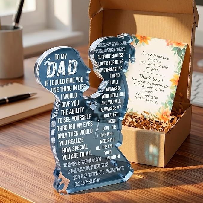 To My Dad – Best Dad Ever Gifts, Valentines Fathers Day Daddy Gifts from Daughter or Son, Golf Dog Bonus Father in Law Birthday Gift