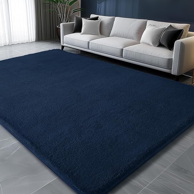 Sour Lemon 5x7 Area Rugs for Living Room, Soft Large Area Rug Fluffy Rugs for Bedroom，Machine Washable Area Rug Non Slip Carpet Rug for Living Room Playroom Kids Room Home Decor