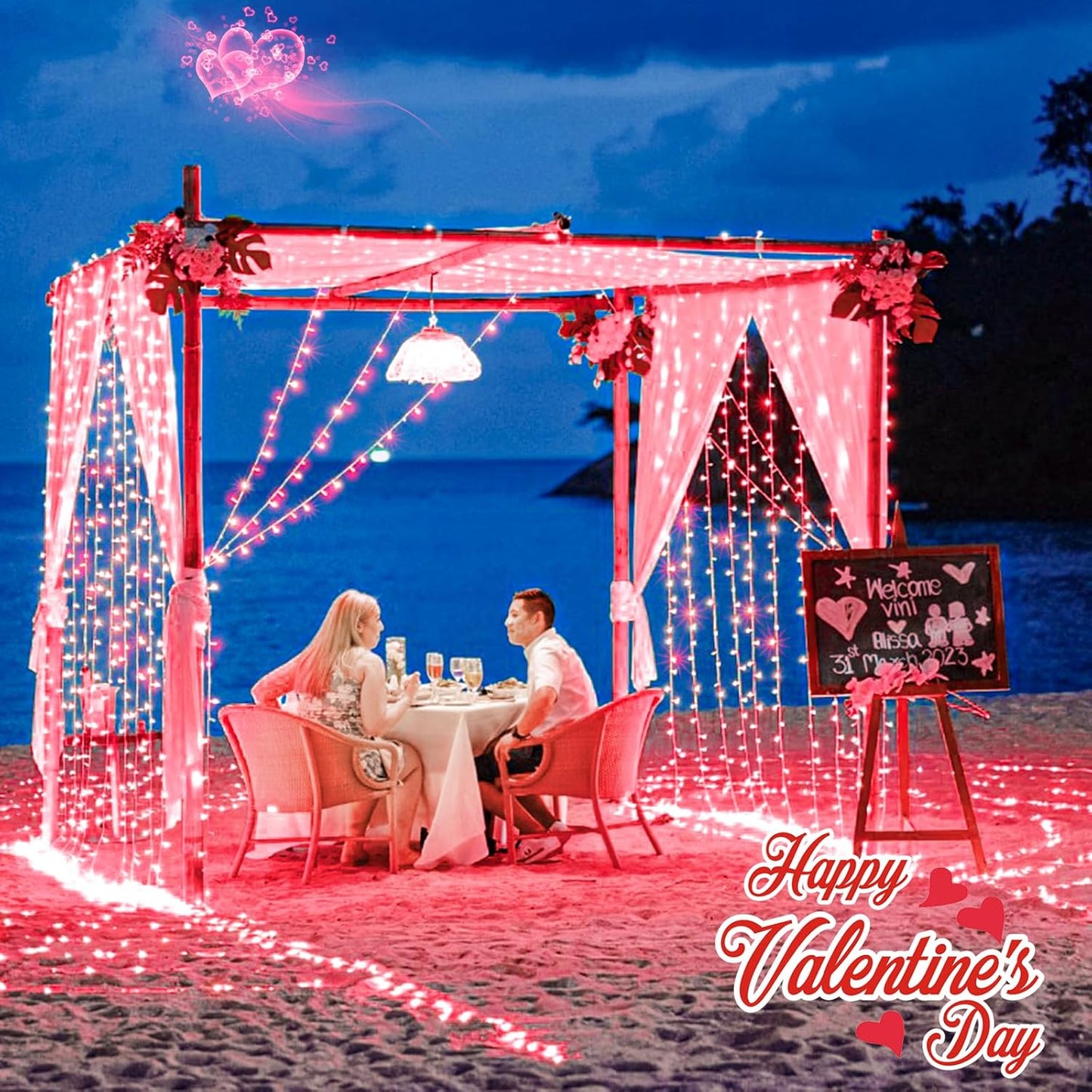 120 LED Red String Lights Outdoor Waterproof, 40ft Red Christmas Lights 8 Modes Clear Wire, Plug in Twinkle Fairy String Lights for Bedroom Christmas Decorations