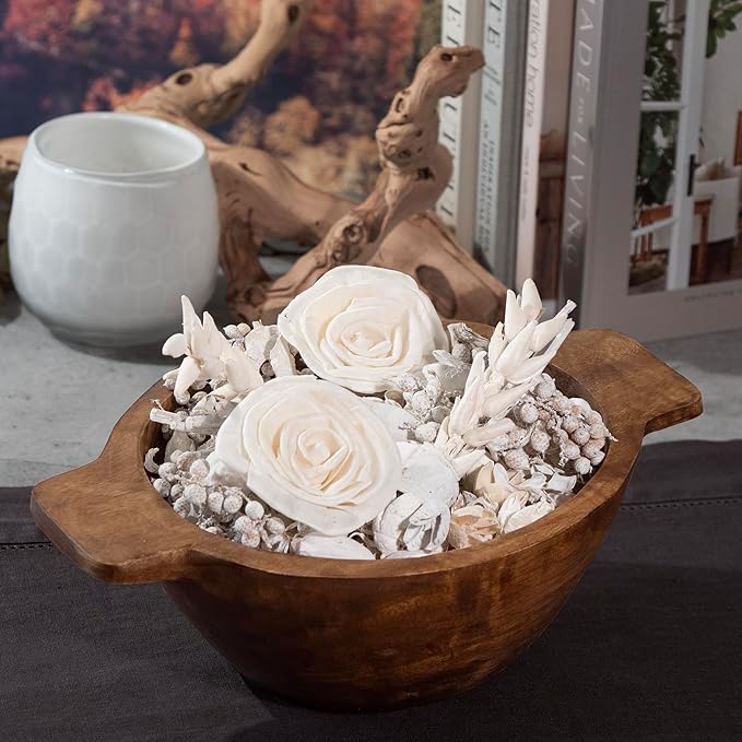 Linen White Fragrance Potpourri Bag Home Décor | Floral Petals Vase & Bowl Filler