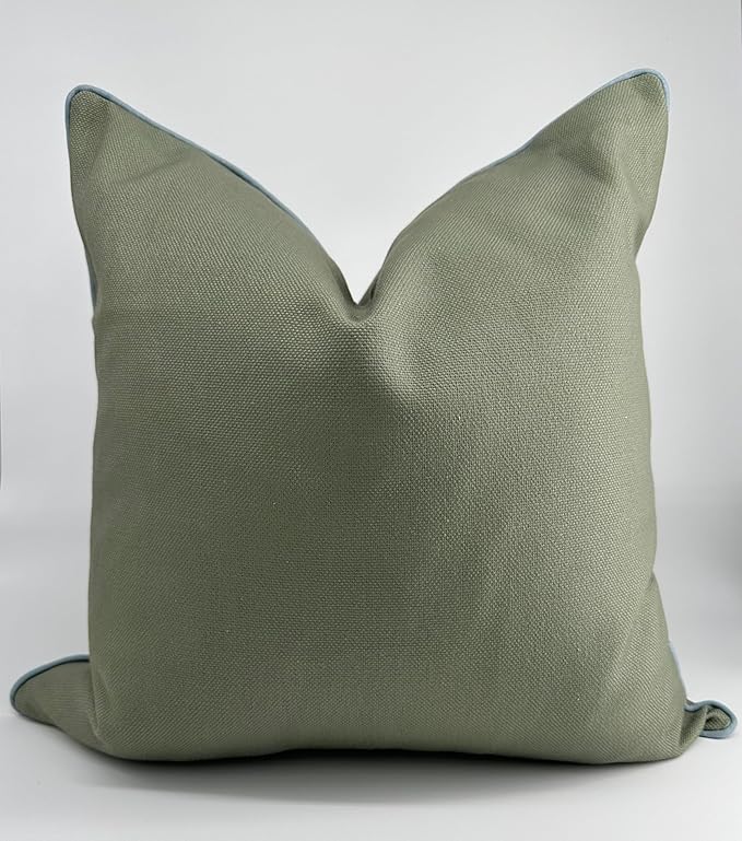 Jillien Harbor Grandmillennial Pillow Cover Greenwich Throw Pillow 20 x 20 Green Pillow Cover for Fall