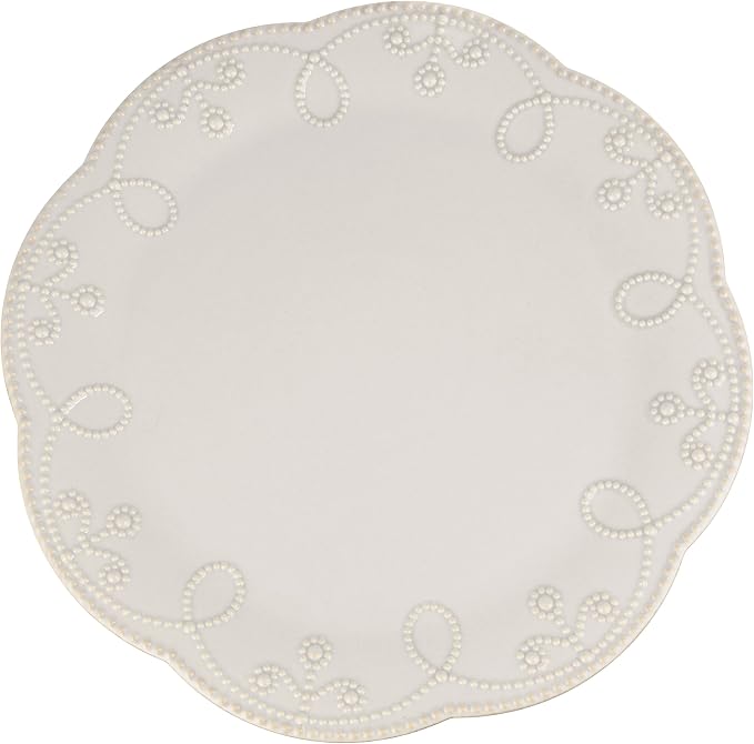 Lenox French Perle Pedestal Cake Plate, Medium, White -