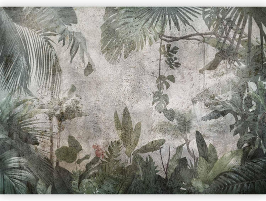 artgeist Wall Mural Tropical Leaves 197x138 in - XXL Non-Woven Wallpaper Fleece Wall Decor Photo Print Picture Image Design Landscape Jungle Nature Monstera Palm Leaves b-C-0821-a-a