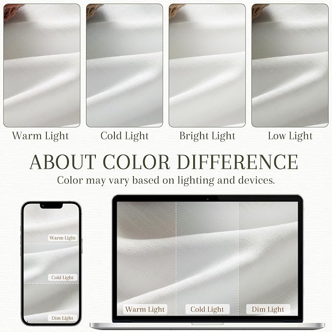 Off White Tier Curtains for Kitchen Windows 24 Inch length Back Tab Linen Small Cafe Curtain Half Window Country Rustic Farmhouse Semi Sheer White Short Drape for Basement RV Laundry Camper 30x24