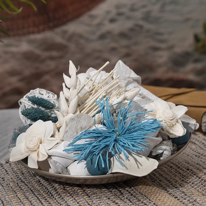 ANDALUCA Maison Box Fragrance Potpourri Decorative Vase & Bowl Filler Home Décor (Linen Breeze)