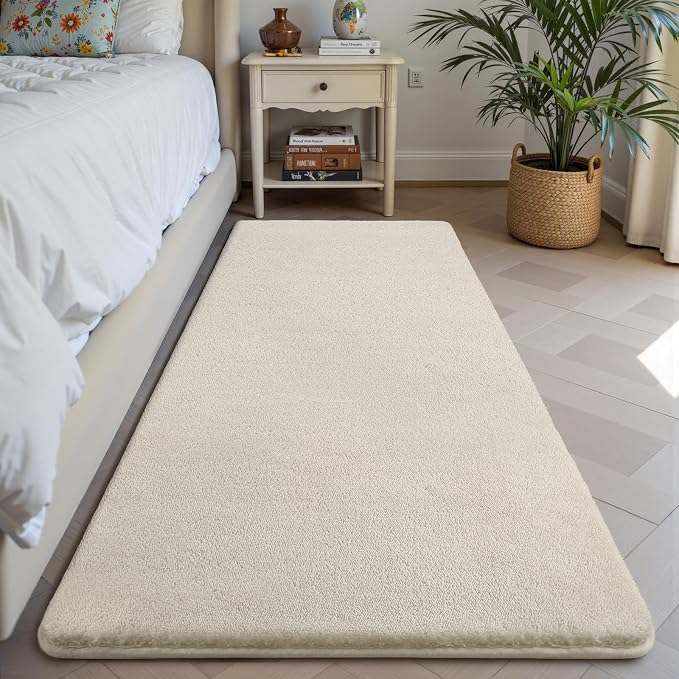 Sour Lemon 2x6 Soft Runner Rugs for Hallways, Bedside Rugs for Bedroom Living Room Area Throw Rug Runner Carpets Non Slip Memory Foam Area Rug for Kids Rooms, Dorm, Home Decor Aesthetic