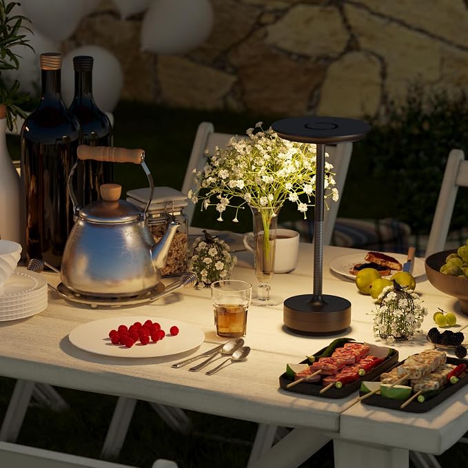 Rechargeable Cordless Table Lamps, Portable Battery Table Light.