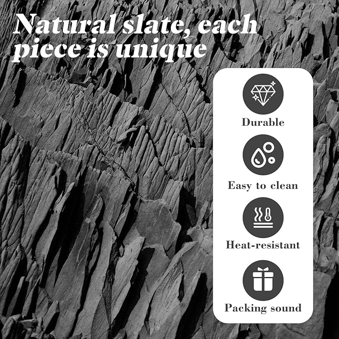 72 Pieces Slate Coasters, ZLOMD 4 Inch Black Coasters Stone Coaster Bulk Set, Square，Laser Engraving Blanks with Anti-Scratch Bottom for Home,Office,Bar,Wedding & Party or Anywhere.