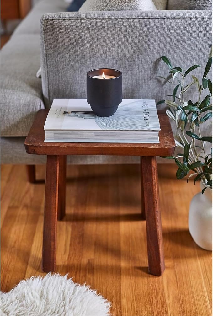 Paddywax Parks, Yosemite Scented Candle in Reusable Ceramic Jar with Crackling Wood Wick, Soy Candle with Approx. 77 Hour Burn Time, Decorative Gift Candles for Home, Cottonwood & Oak Scent, 11 oz