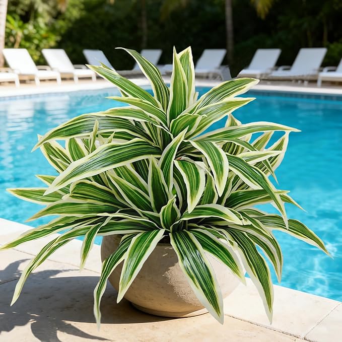 8Pcs Fake Ferns,2 Planter 35in Outdoor Faux Plants UV Resistant,3D Real Touch Fake Plants Total 160 Blades,Weatherproof Artificial Plants Outdoor Indoor for Garden Porch Home Decor
