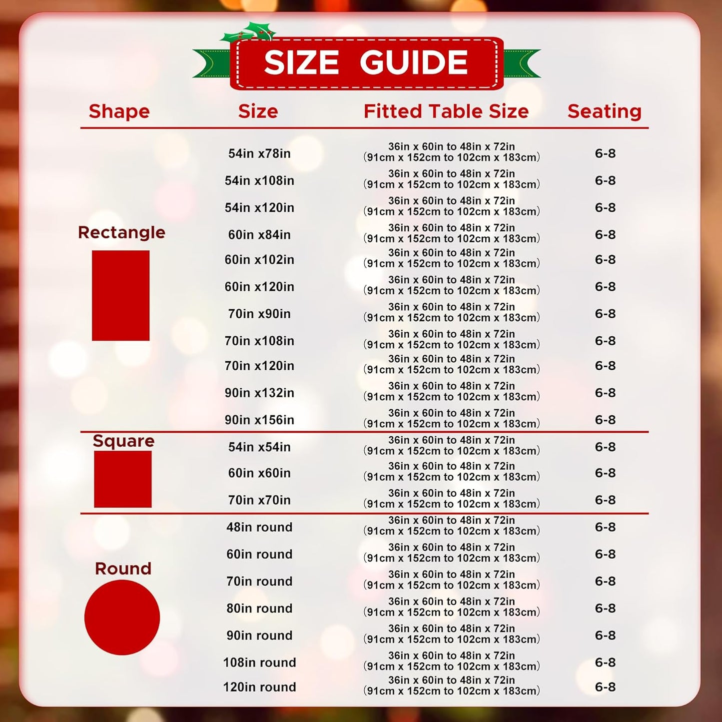 sancua Rectangle Tablecloth - 90 x 156 Inch - Stain and Wrinkle Resistant Washable Polyester Table Cloth, Decorative Fabric Table Cover for Dining Tables, Buffet Parties and Christmas, Hunter Green